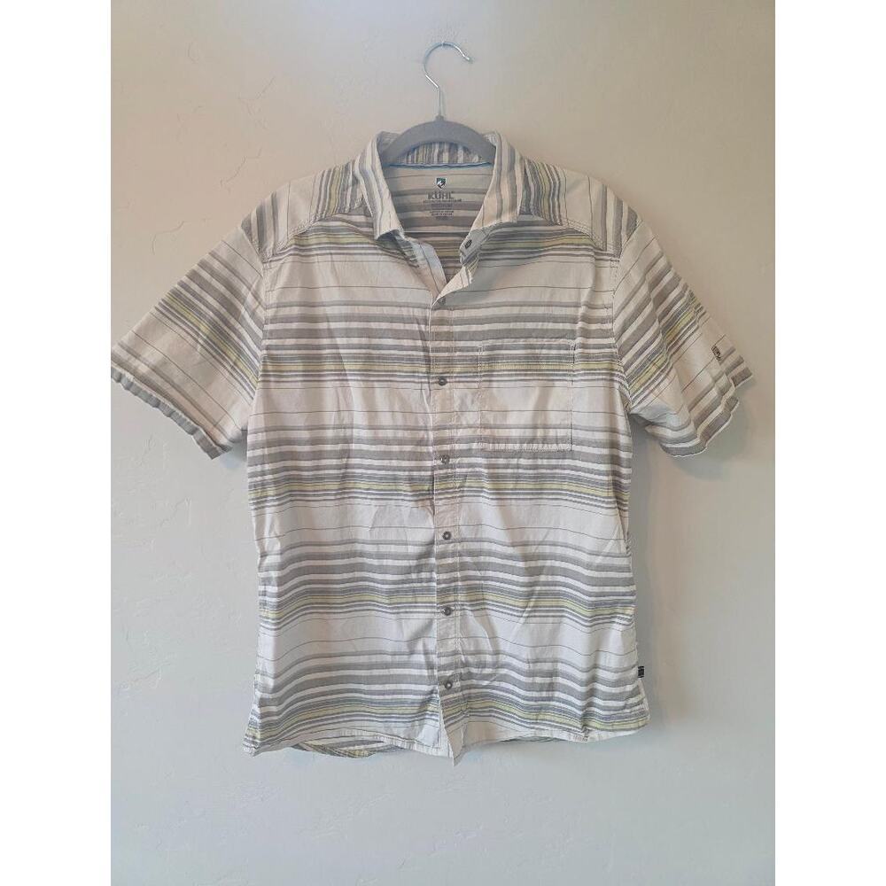 KÜHL Men’s Striped Short Sleeve Outdoor Shirt Size M